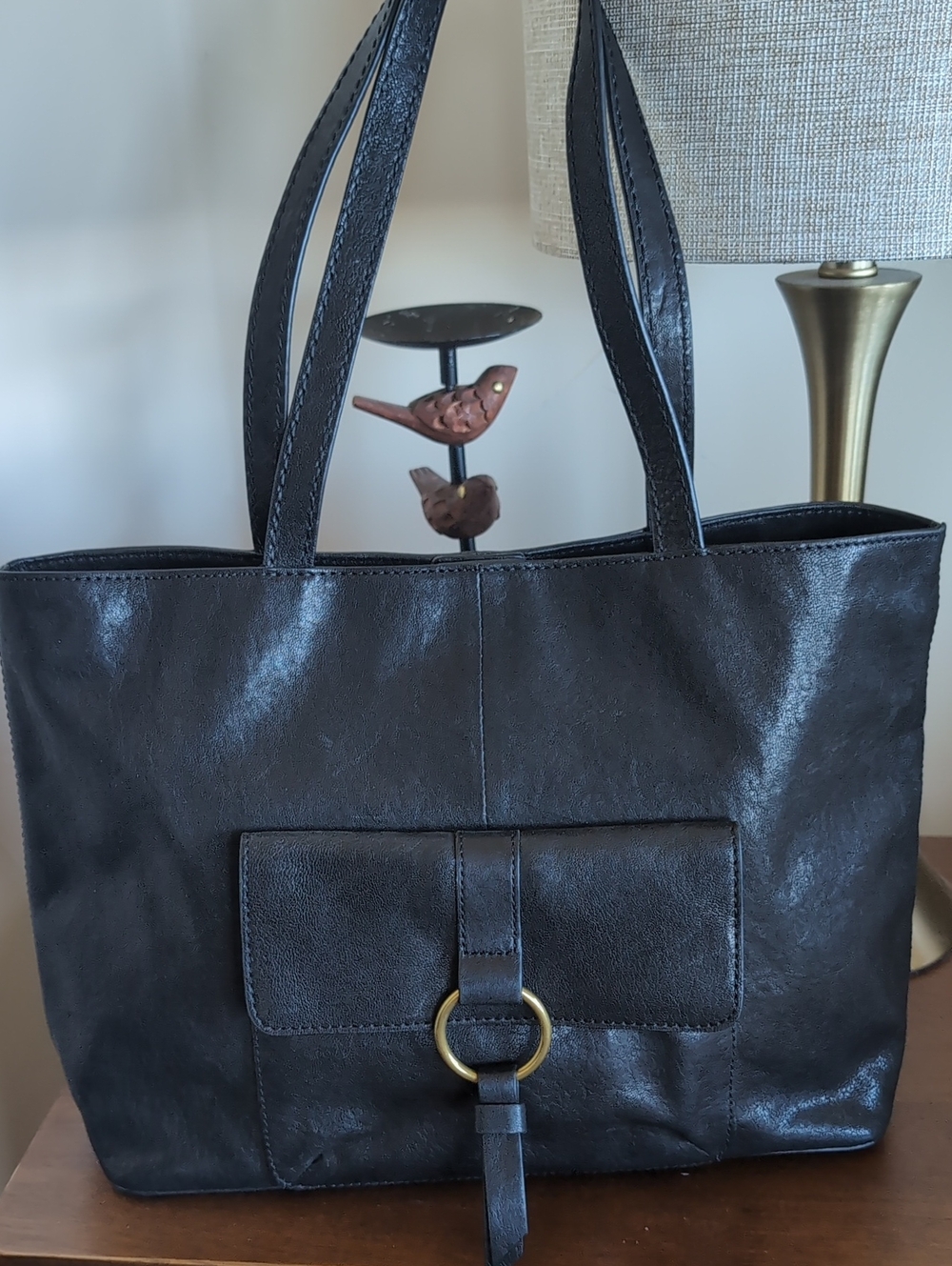 Frye Madison XL 🖤 Black Leather Tote NWT